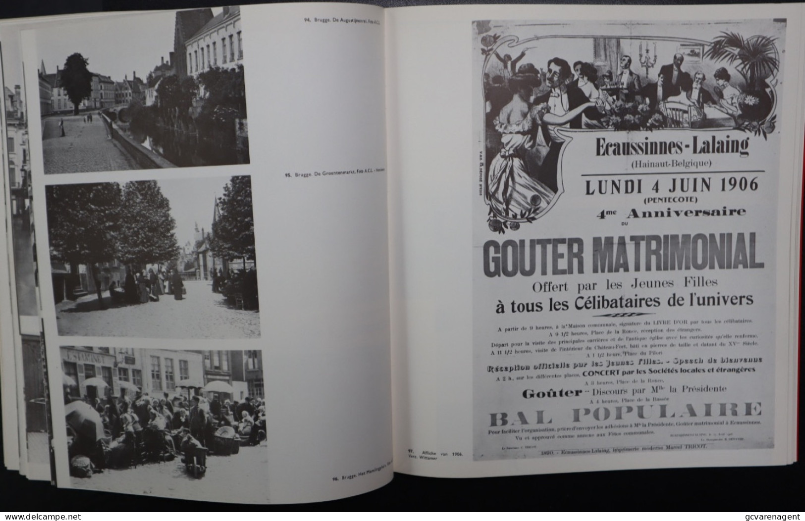 BELGIE 1900--  30 BLZ TEKST  EN TOT 242 ALLEMAAL AFBEELDINGEN  - MOOIE STAAT 28 X 25 CM  ZIE AFBEELDINGEN