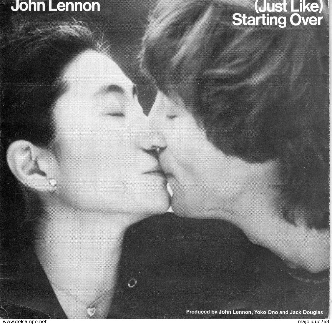 Disque De John Lennon Et  Yoko Ono -  (Just Like) Starting Over - Geffen Records – 79186 - France 1980 - Rock