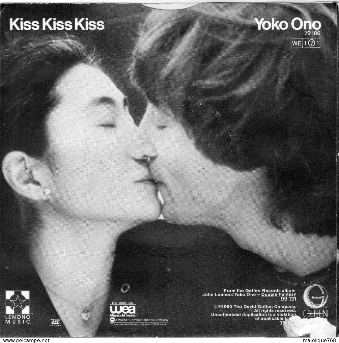 Disque De John Lennon Et  Yoko Ono -  (Just Like) Starting Over - Geffen Records – 79186 - France 1980 - Rock