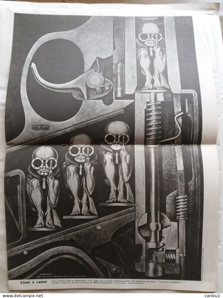 C1 H. R. GIGER - BIRTH MACHINE - Gebarmaschine COURRIER UNESCO 1970  Port Inclus France - Autres & Non Classés