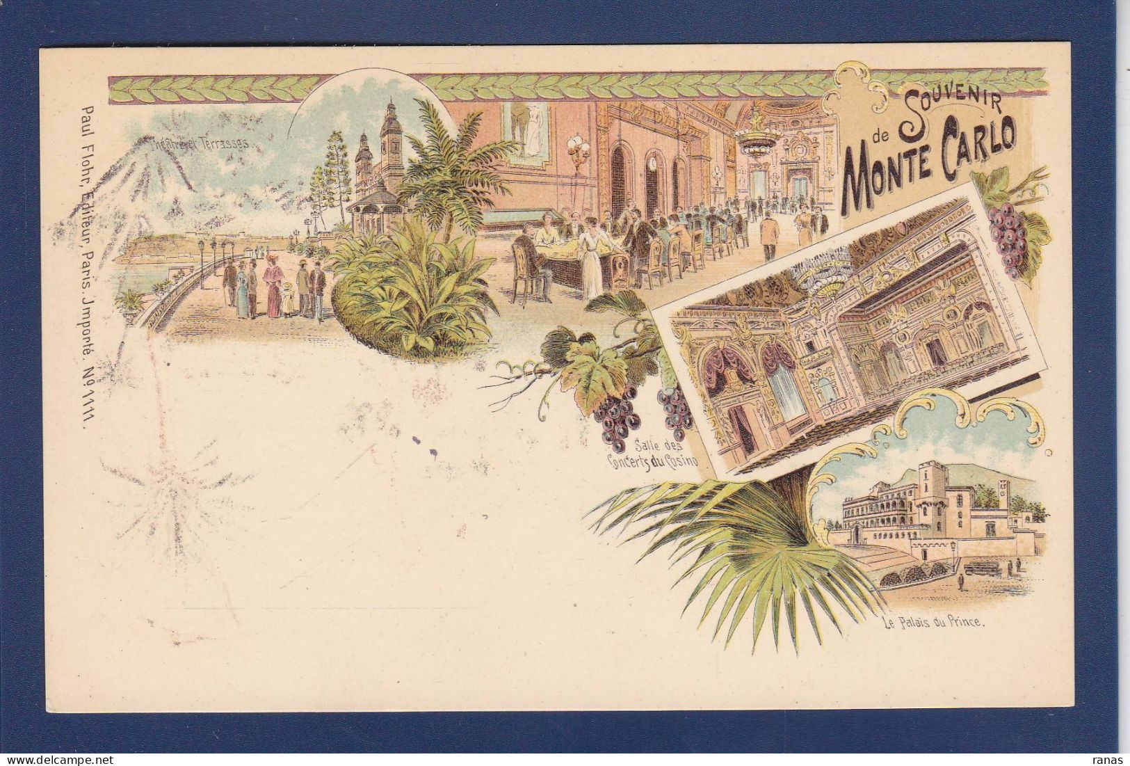 CPA Monaco > Monte-Carlo Litho Non Circulée Casino - Monte-Carlo