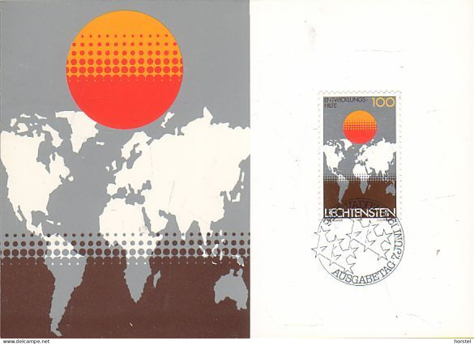 Liechtenstein - 730 MC Nr.08 Internationale Ausgabe - Entwicklungshilfe - Maximum Cards