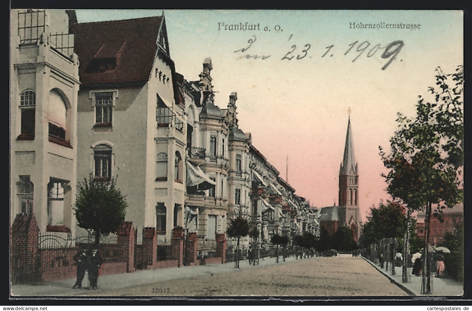 AK Frankfurt / Oder, Blick In Die Hohenzollernstrasse  - Frankfurt A. D. Oder