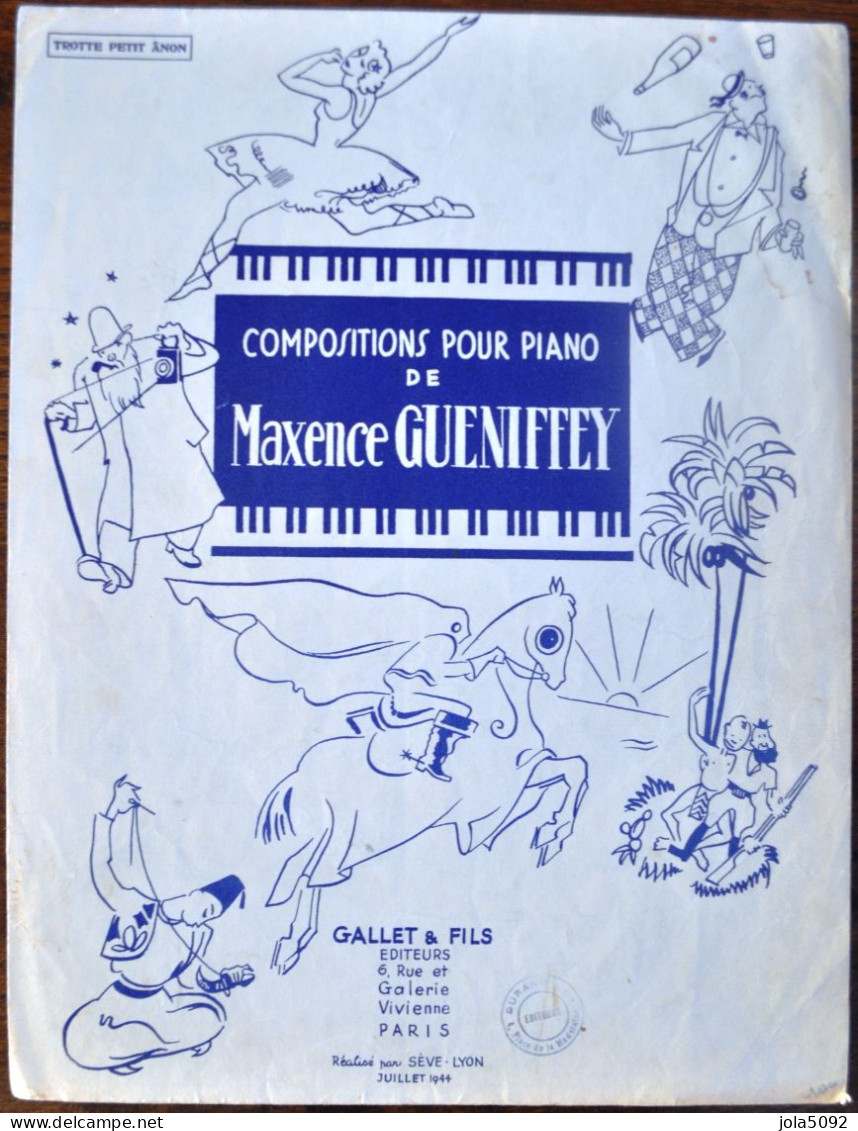 PARTITION - Composition Pour PIANO De Maxence GUENIFFEY Pour PIANO - Trotte Petit ânon - Spartiti
