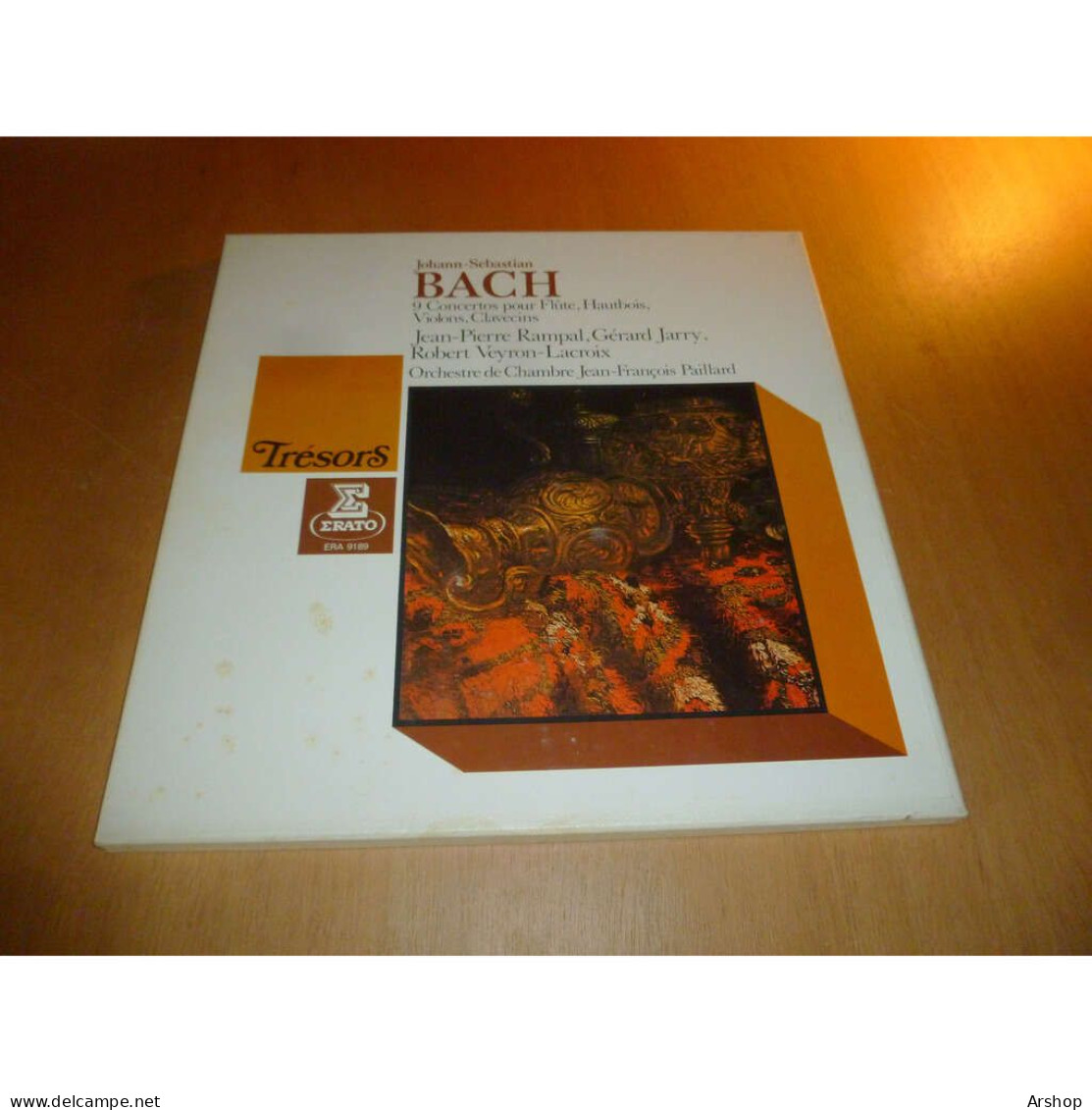 RAMPAL / JARRY / VEYRON-LACROIX - 9 Concertos BACH - ERATO ERA 9189 Coffret 3 Disques 1977 - Klassiekers