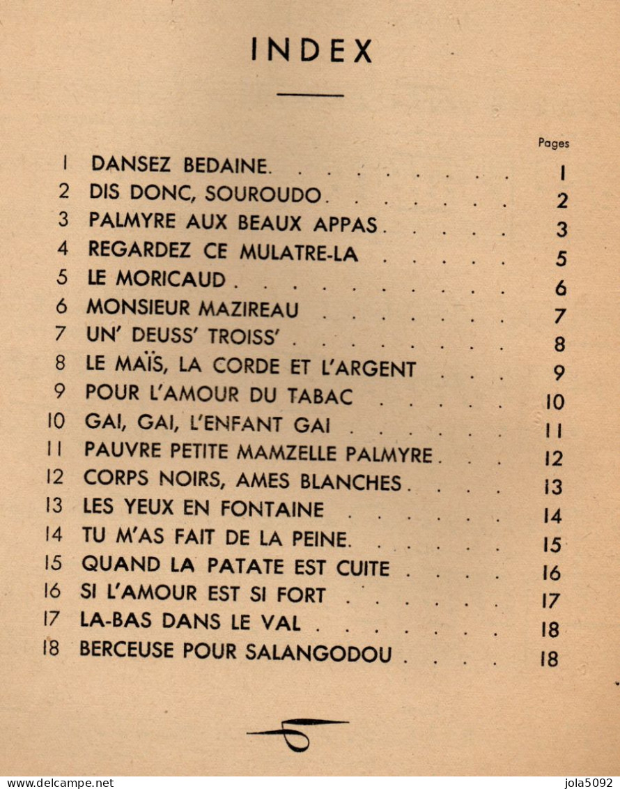 PARTITION - Chansons Des Iles - Airs De La Nouvelle-Orléans Pour PIANO - Partitions Musicales Anciennes