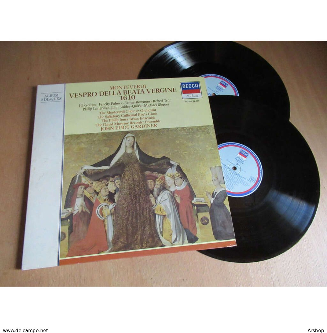 JOHN ELIOT GARDINER Vespro Della Beata Vergine 1610 MONTEVERDI - DECCA 593 040 France 2 Disques 1974 - Klassik