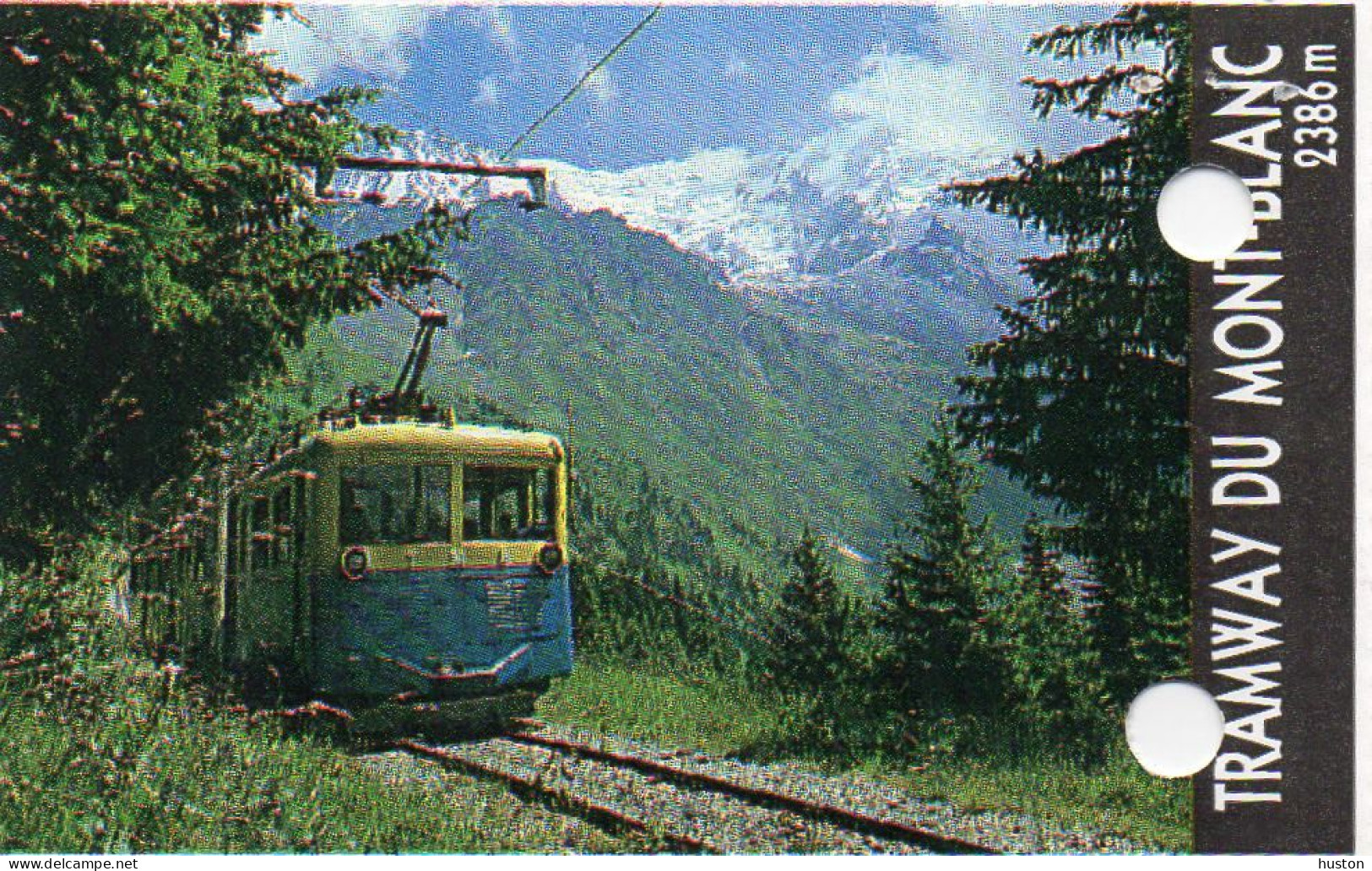 LOT TICKET TRAMWAY DU MONT BLANC + BROCHURE - Other & Unclassified