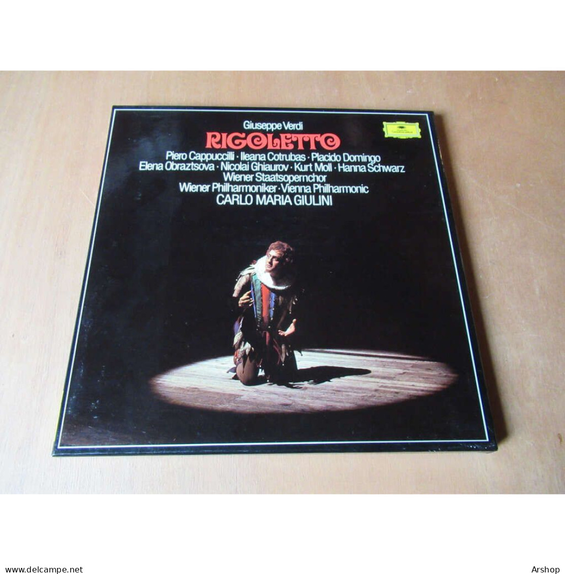 CARLO MARIA GIULINI / ILEANA COTRUBAS / PLACIDO DOMINGO Rigoletto VERDI Deutsche Gramophon Coffret 3 Disques 1980 - Opera