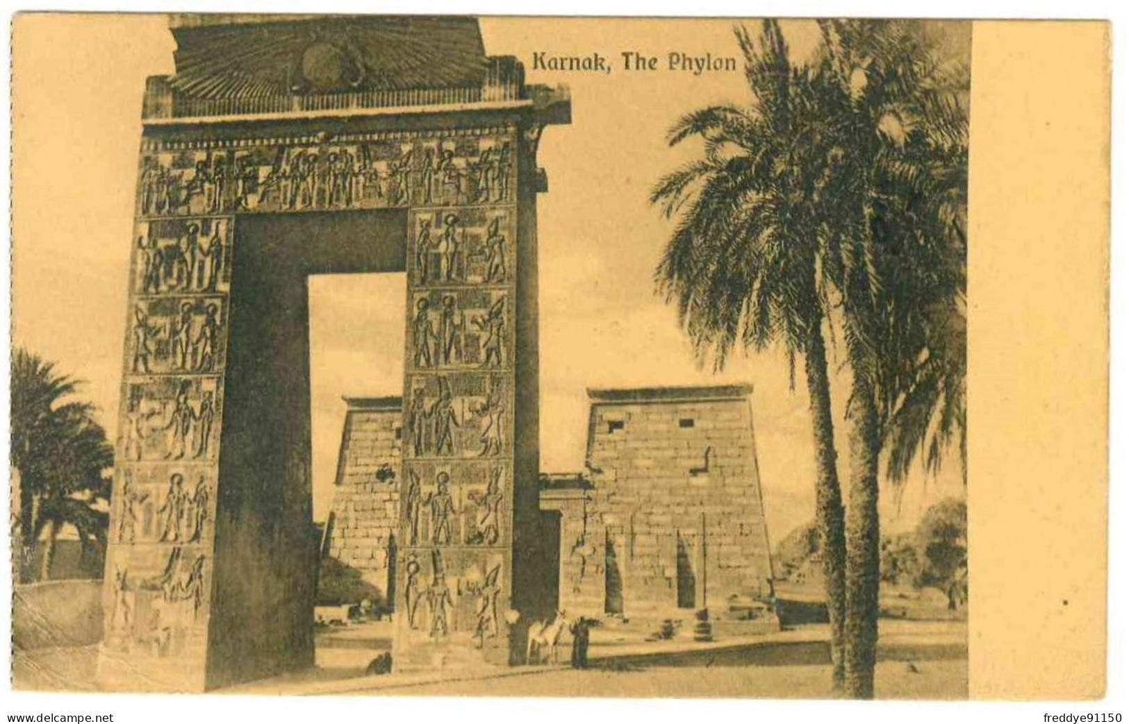 Egypte . Louxor . Karnak . The Phylon . 1915 - Louxor