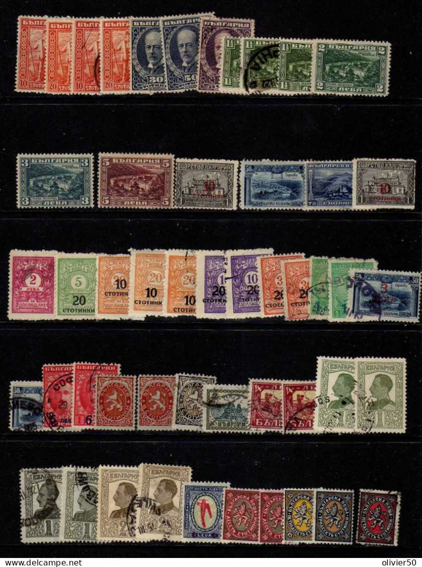 Bulgarie (1922-29) - Boris III - J. D. Bourchier - Lion - Timbres Surcharges - Obliteres  Quelques Neufs* - Used Stamps