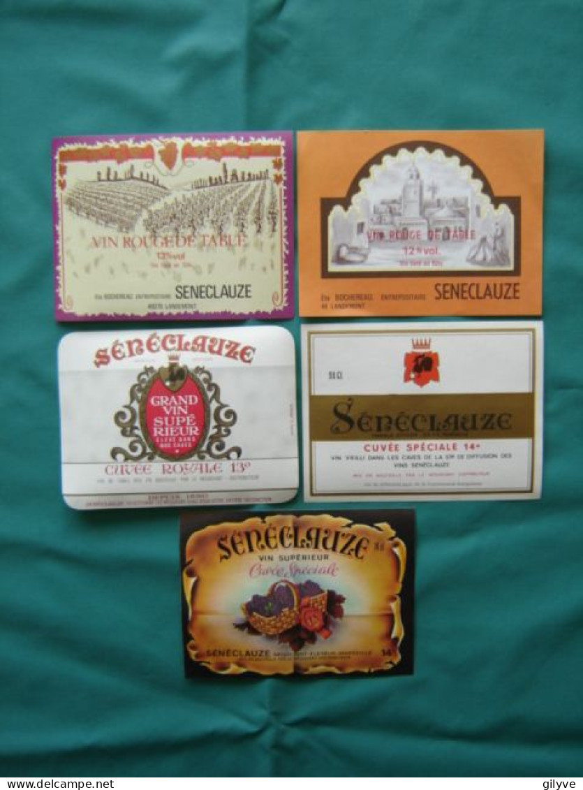 Etiquettes De Vin Sénéclauze . Anciennes - Collections, Lots & Séries