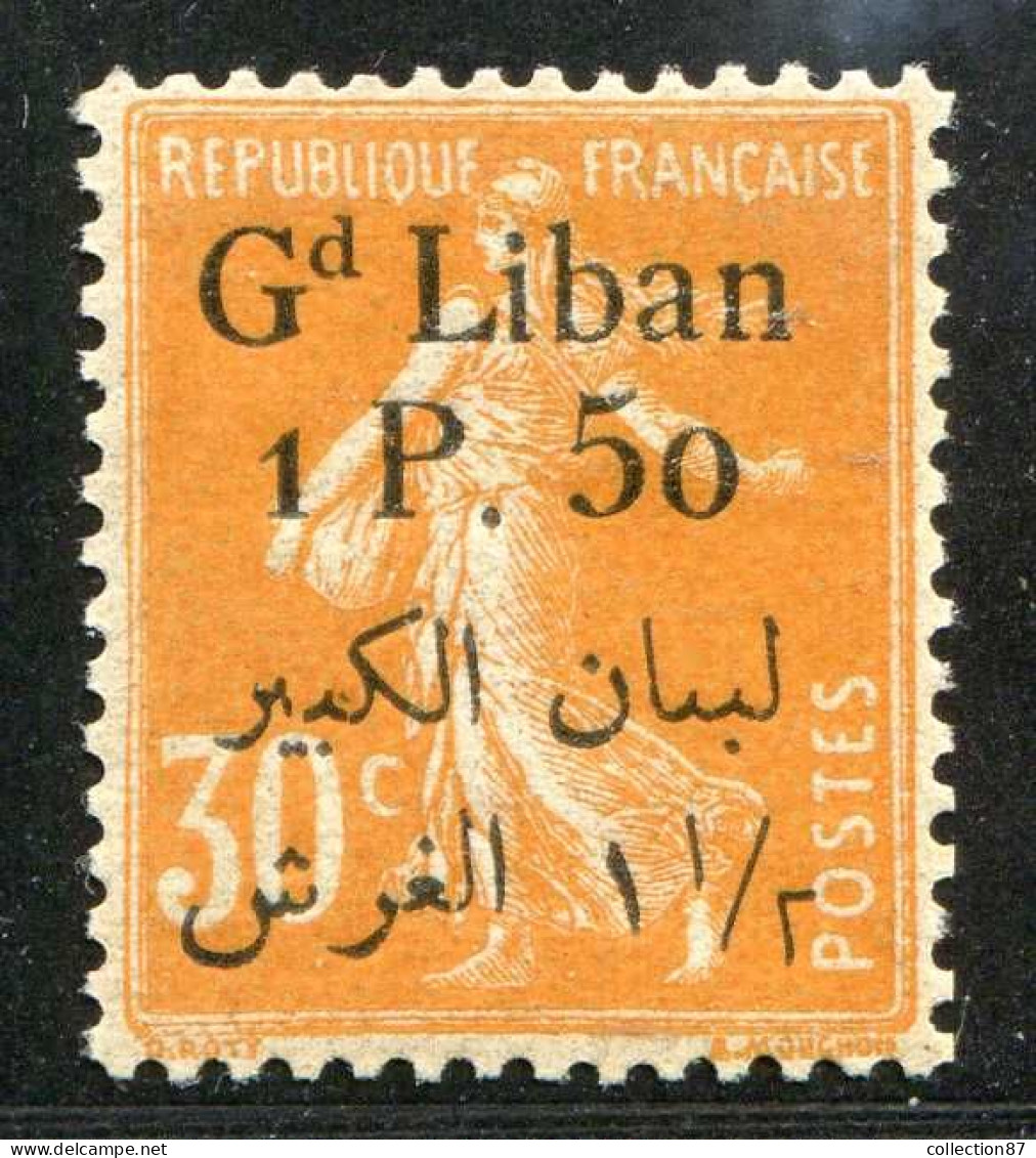 REF 089 > GRAND LIBAN < N° 29 * Bien Centré < Neuf Ch Invisible Dos Visible - MH * - Unused Stamps