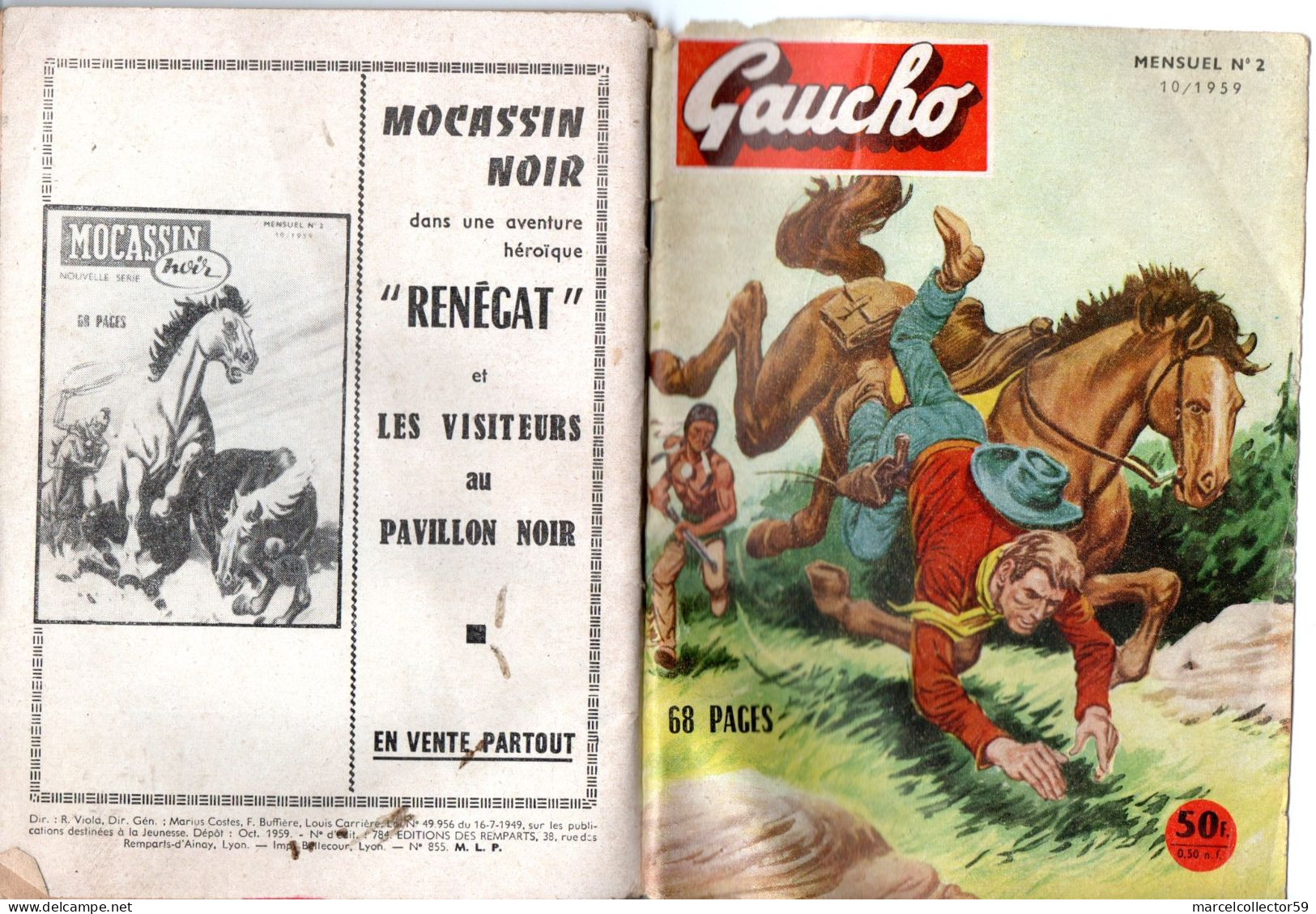 Gaucho N°2 Année 1959 Be - Kleinformat