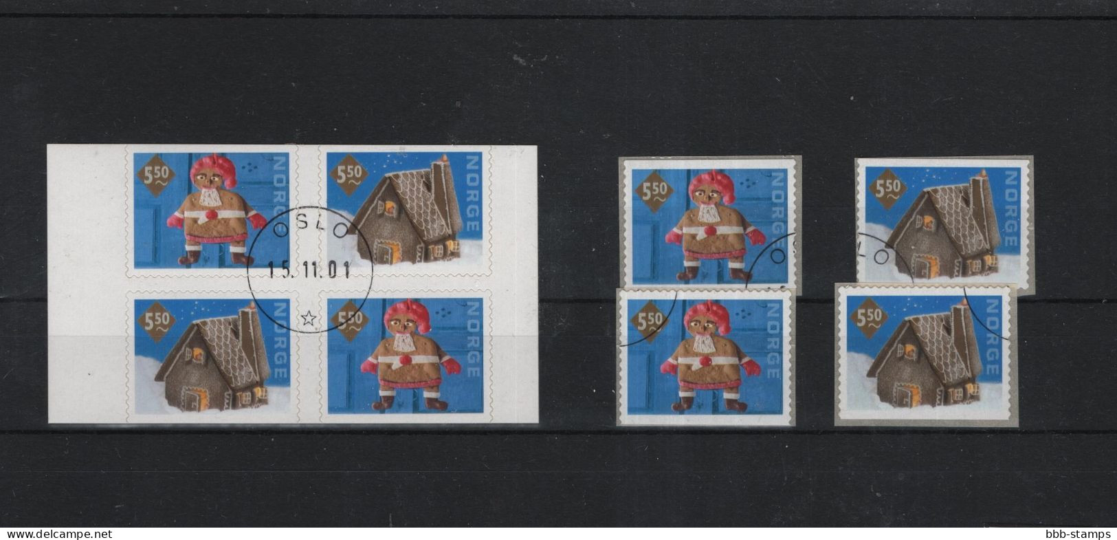 Norwegen Michel Cat.No.  Used 1411/1412 + D/D - Used Stamps
