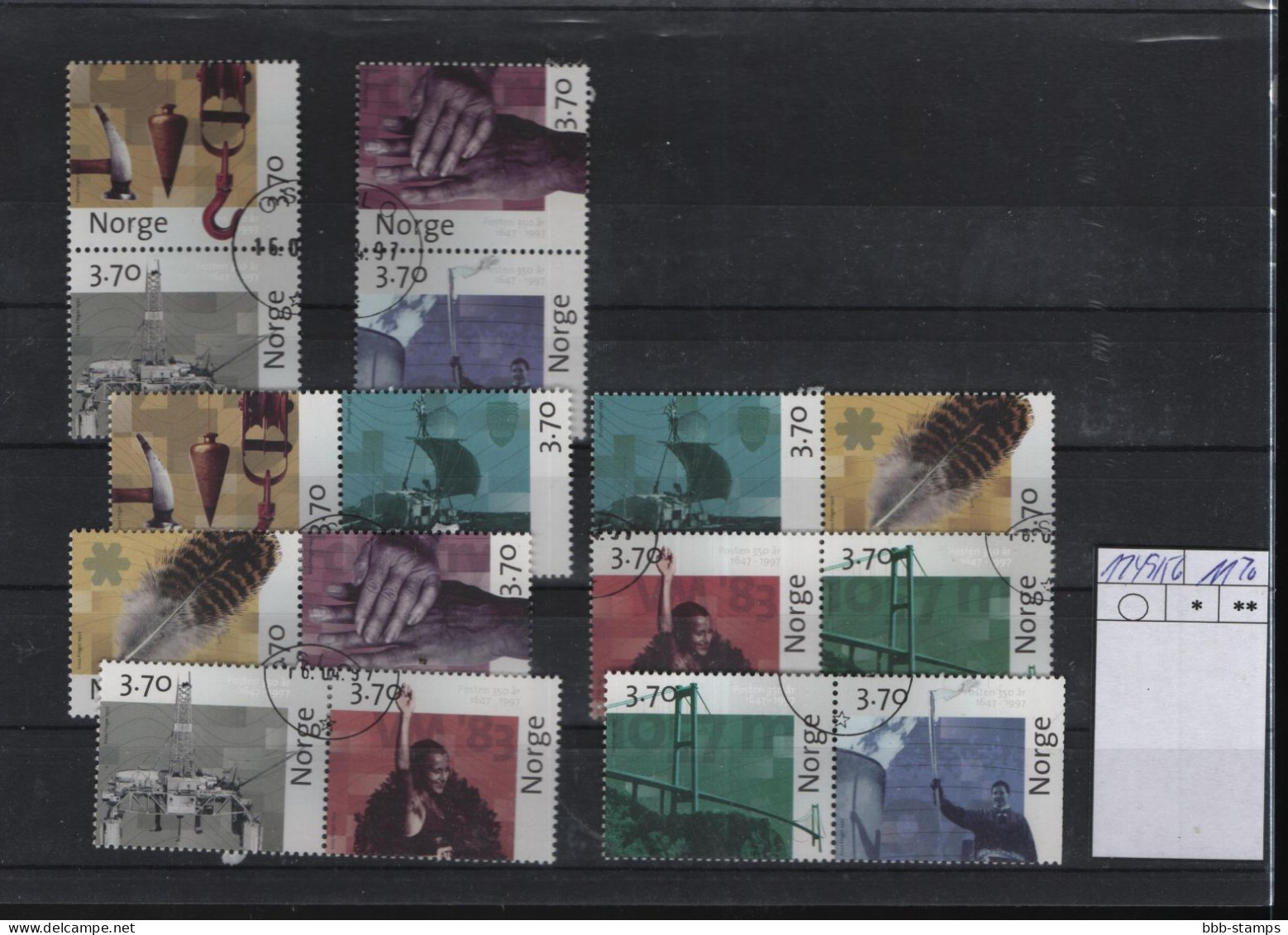 Norwegen Michel Cat.No.  Used 1249/1256 Combos - Used Stamps