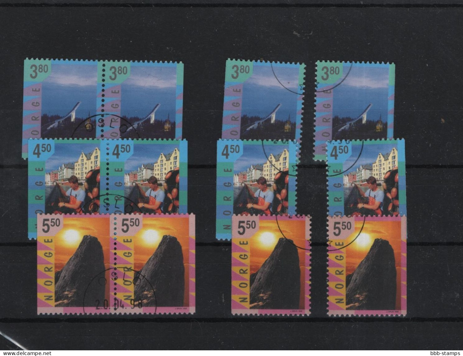 Norwegen Michel Cat.No.  Used 1282/1284 + D/D - Usati