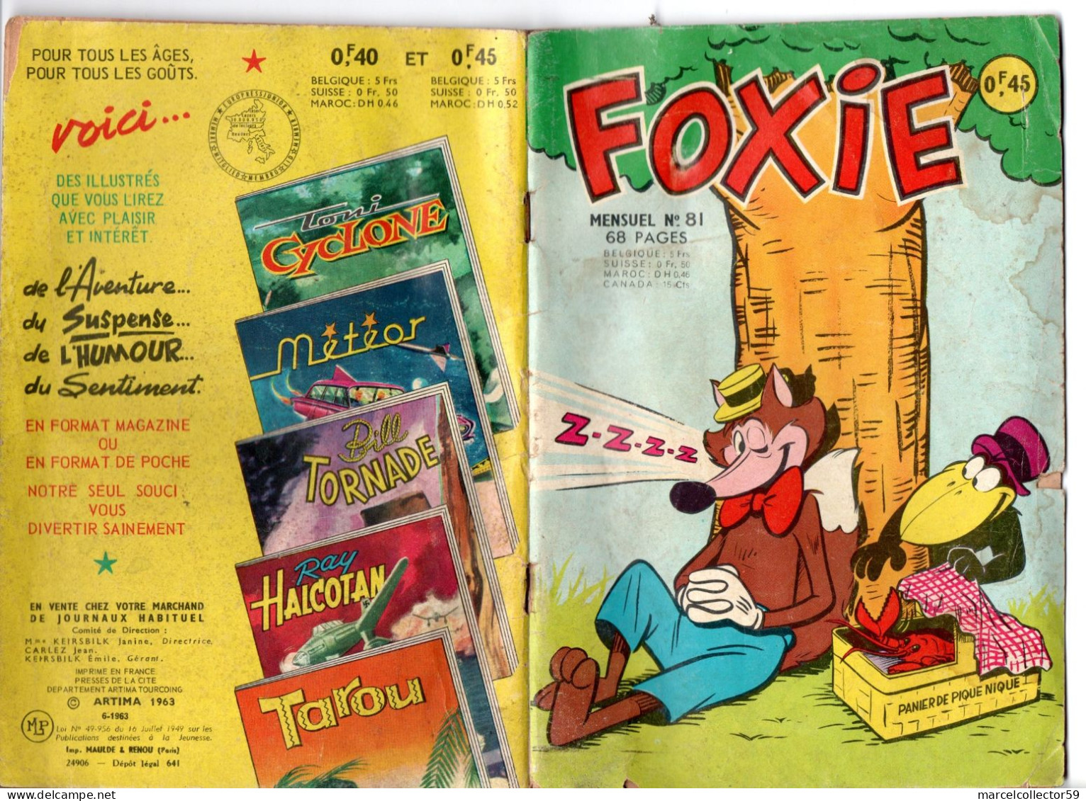 Foxie N°81 Année 1963 Be - Small Size