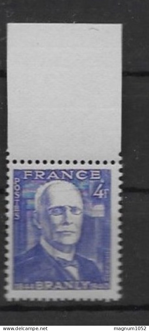 VARIETE N 599 **  1 TB  PAPIER ROSE + BLEU VIOLET AU LIEU OUTREMER - COTE + DE 310 EUROS -  SIGNE CALVES - VOIR SCANN - Unused Stamps