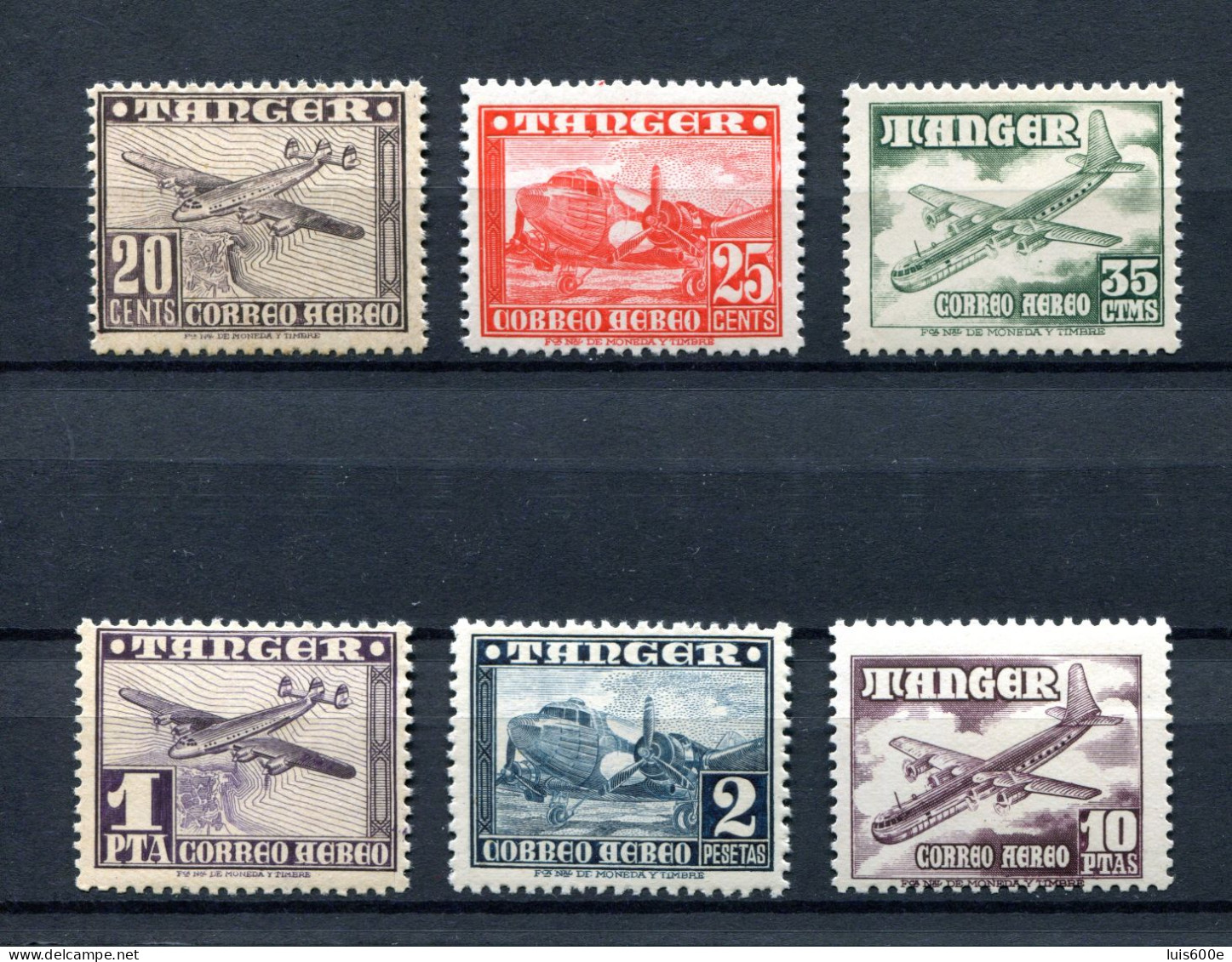 1948.TANGER.EDIFIL 166/71**.NUEVOS SIN FIJASELLOS(MNH)CATALOGO 15€ - Spanish Morocco