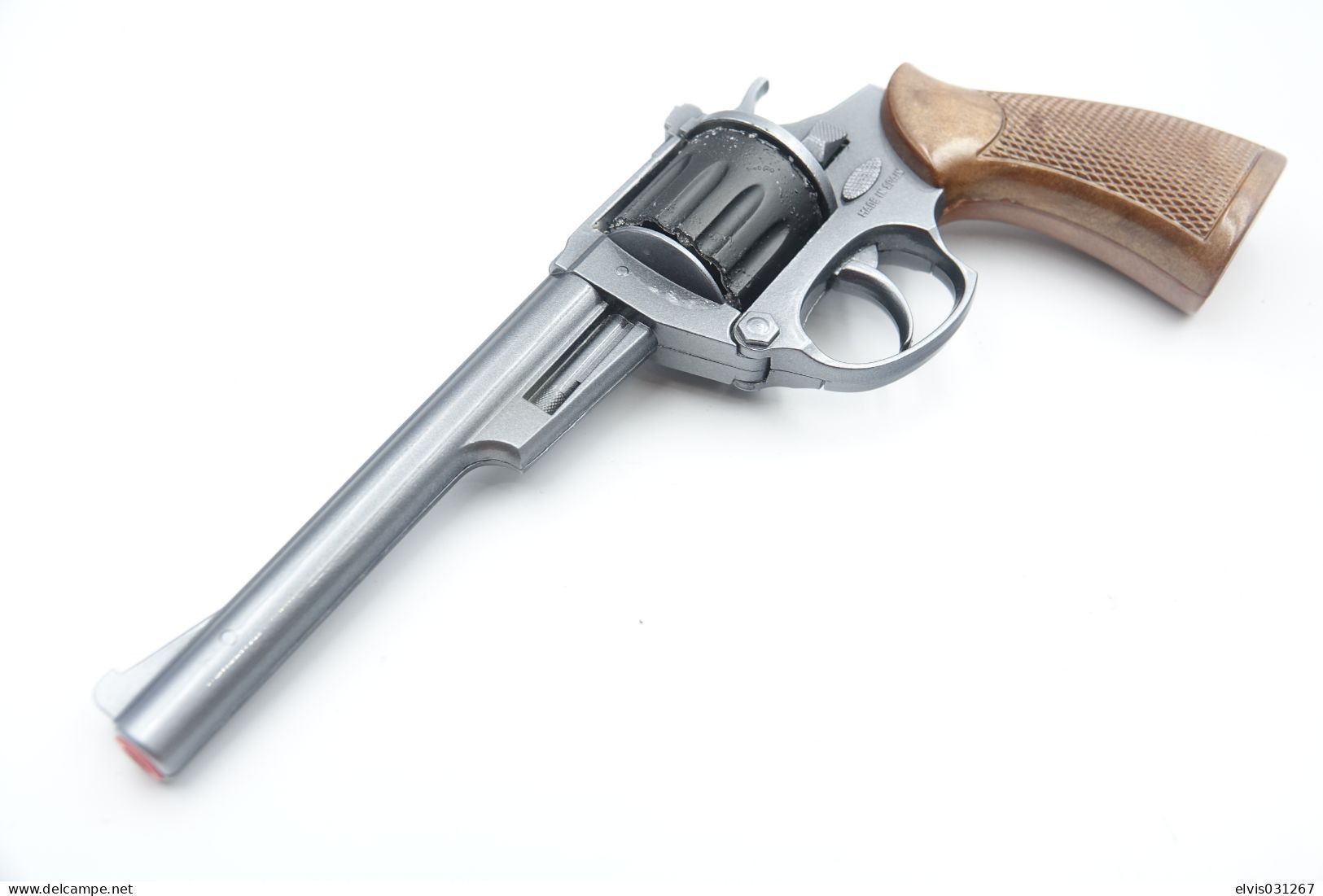 Vintage TOY GUN : Gibie Kansas MIB IN BOX L=25cm - 19??s - Spain - Keywords : Cap Gun - Cork - Revolver - Pistol - Armi Da Collezione