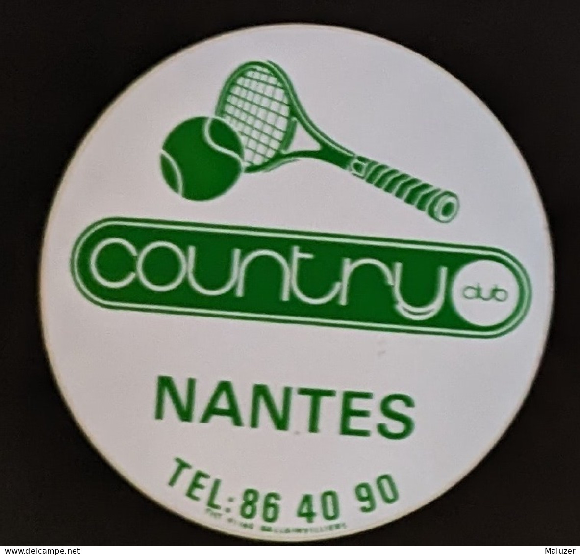 AUTOCOLLANT COUNTRY CLUB NANTES - 44 LOIRE ATLANTIQUE - SPORT TENNIS - Pegatinas