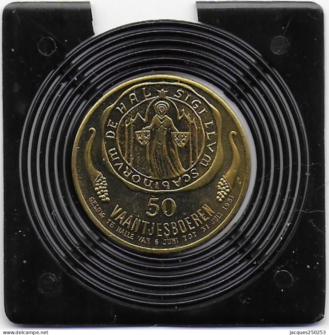 50 VAANTJESBOEREN 1981 HALLE - Tokens Of Communes