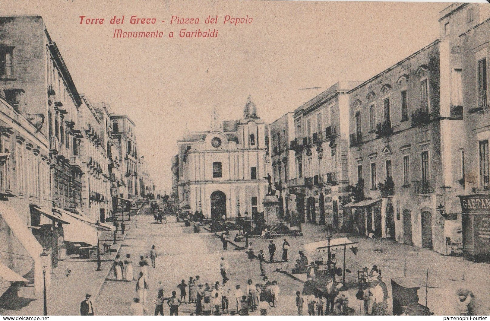 Cartolina - Postcard / Non Viaggiata /  Torre Del Greco - Piazza Del Popolo. - Torre Del Greco