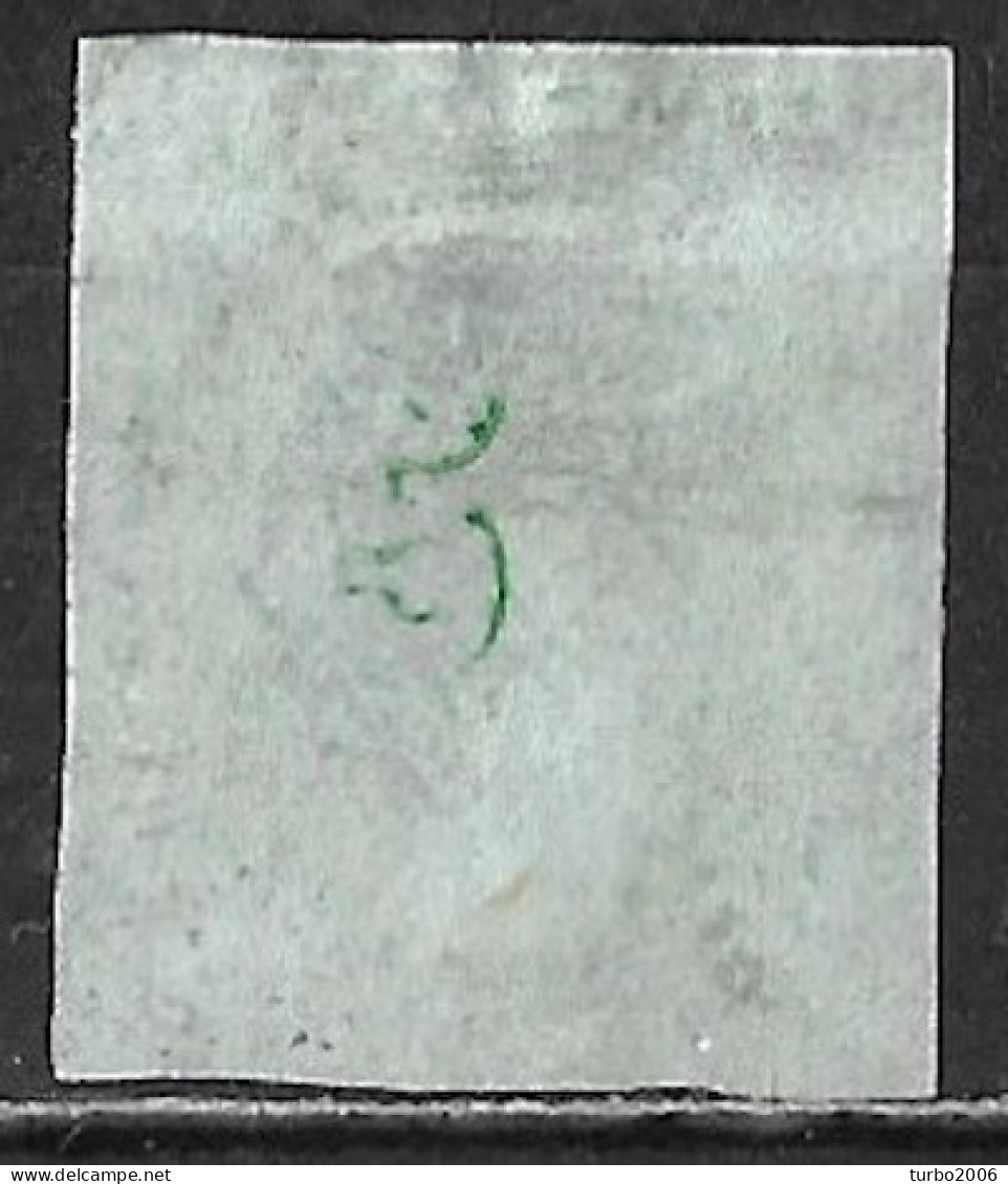 GREECE 1861 Large Hermes Head Coarse Provisional Athens Print 5 L Green Vl. 10  / H 11 I D - Ungebraucht
