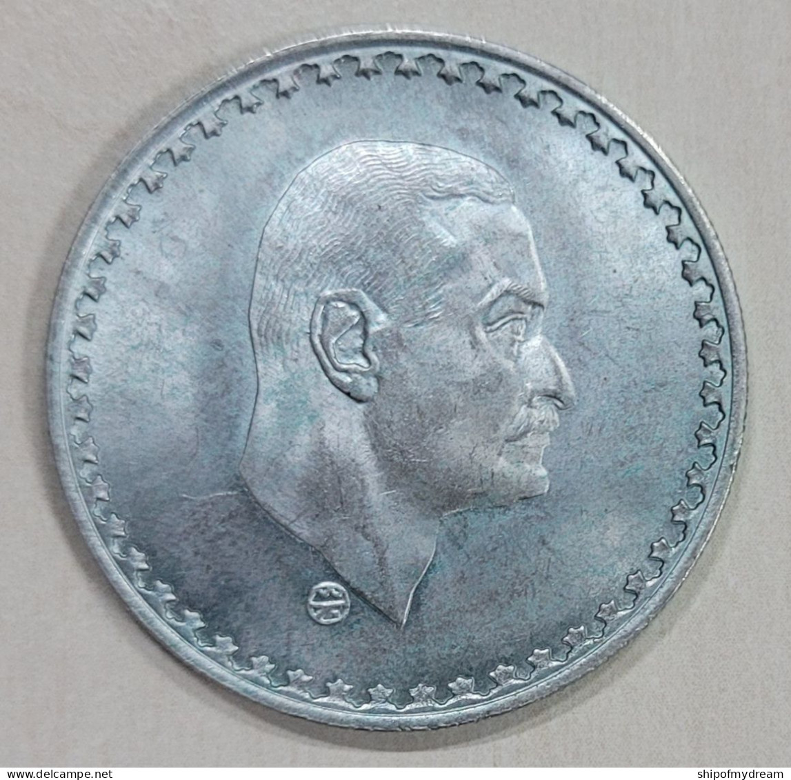 Egypt Silver 50 Piastres 1970. KM-423. Nasser - Egipto