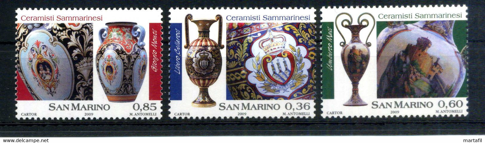 2009 SAN MARINO SET MNH ** 2212/2214 Ceramisti Sammarinesi - Nuevos