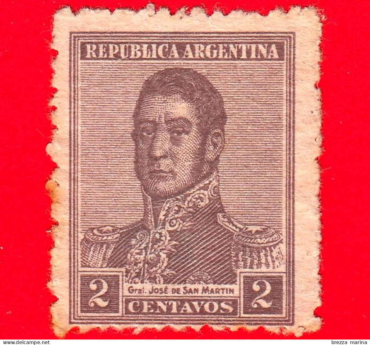 ARGENTINA - Usato - 1920 - José Francisco De San Martín (1778-1850) - 2 - Usados