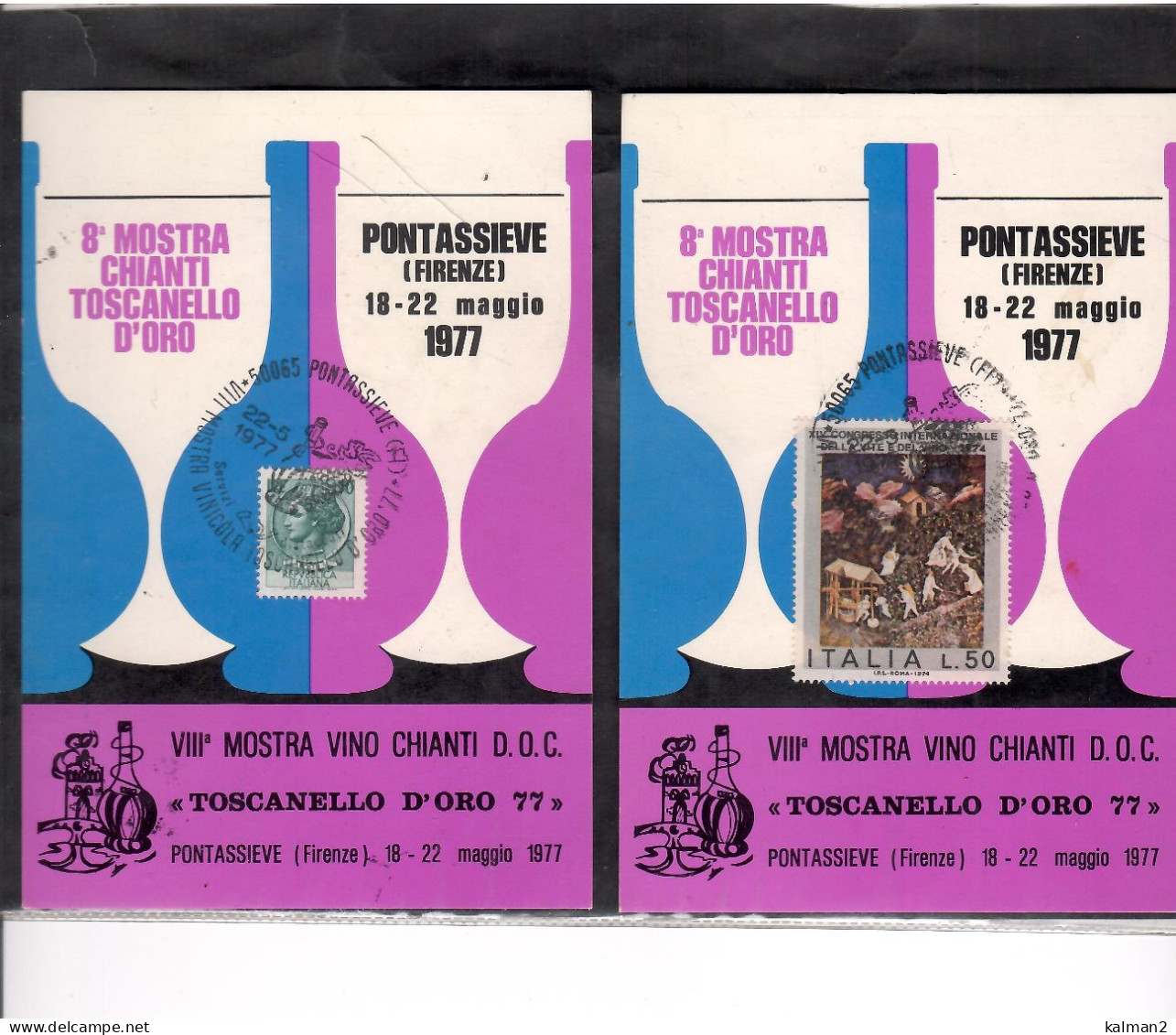 TEM20295  -  PONTASSIEVE 22.5.1977  /   VIII MOSTRA VINICOLA  TOSCANELLO D'ORO - Agricultura