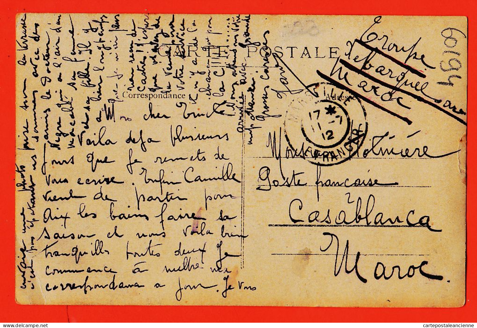 17408 / ⭐ ♥️ Carte-Photo Lisez Docteur NEGRE Air Maccabé Rien Reçu De CASTRES LABRUGUIERE à HOLMIERE Casablanca  - Labruguière