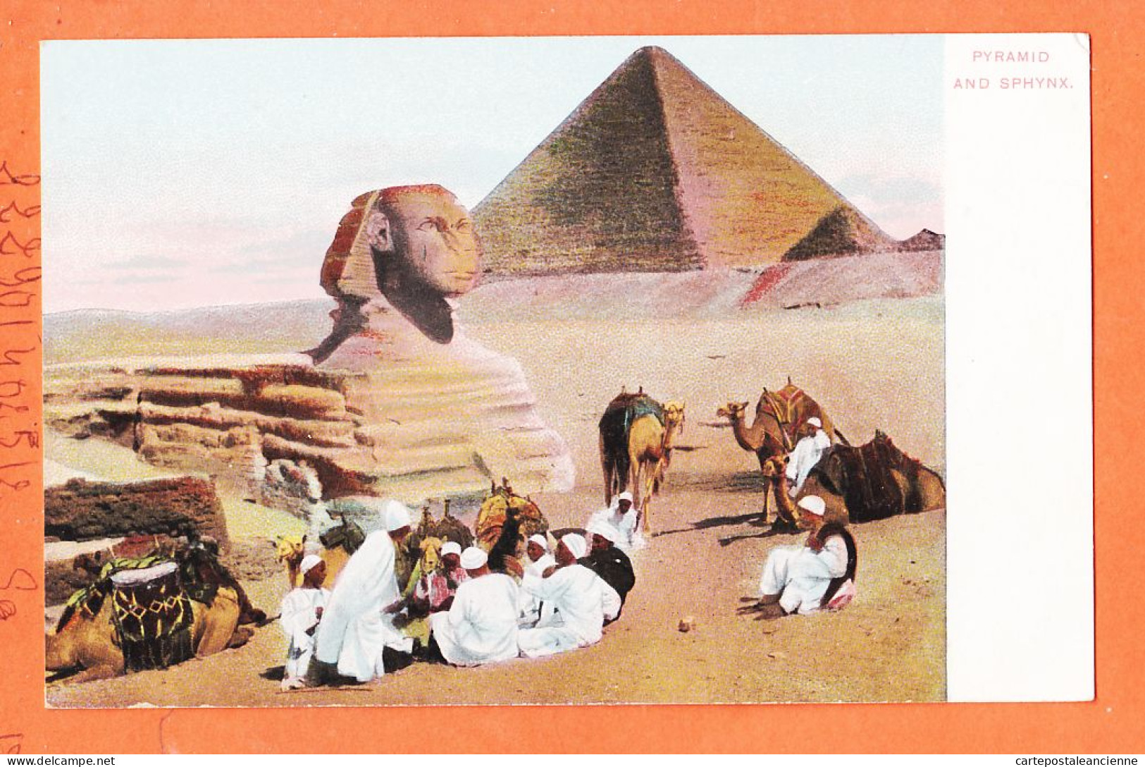 17355 / ⭐ ◉ Lichtenstern & Harari N° 20 Cairo ◉ Pyramid And Sphynx ◉ GIZEH Pyramide Et Sphinx 1905s ◉ Egypte Egypt  - Sphinx