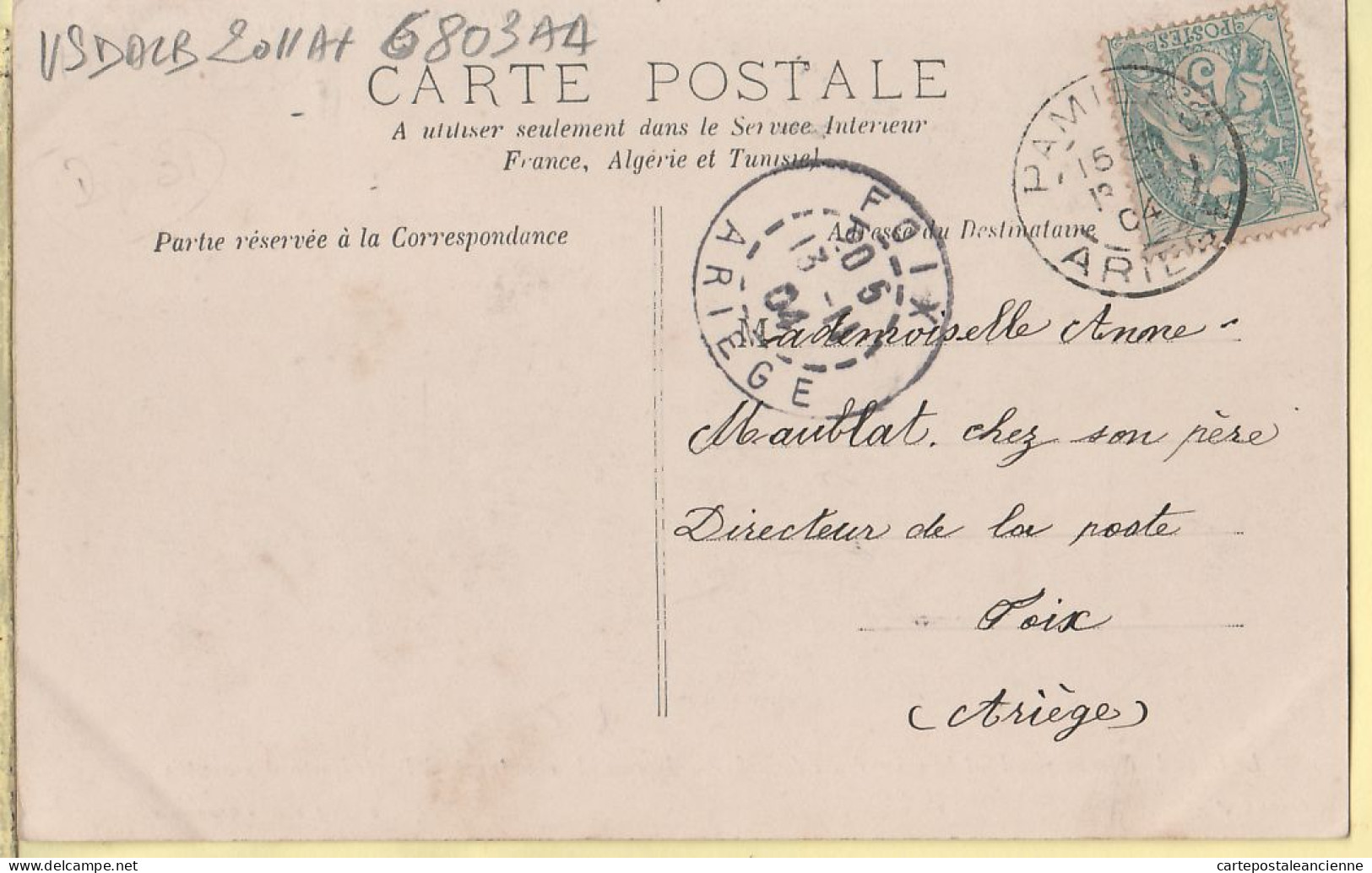 17183 / ⭐ SAINT-FERREOL St Ouverture Voute TAMBOUR Mise à Sec Bassin PYRAMIDE 13.11.1904 à MAUBLAT Directeur Poste Foix - Saint Ferreol