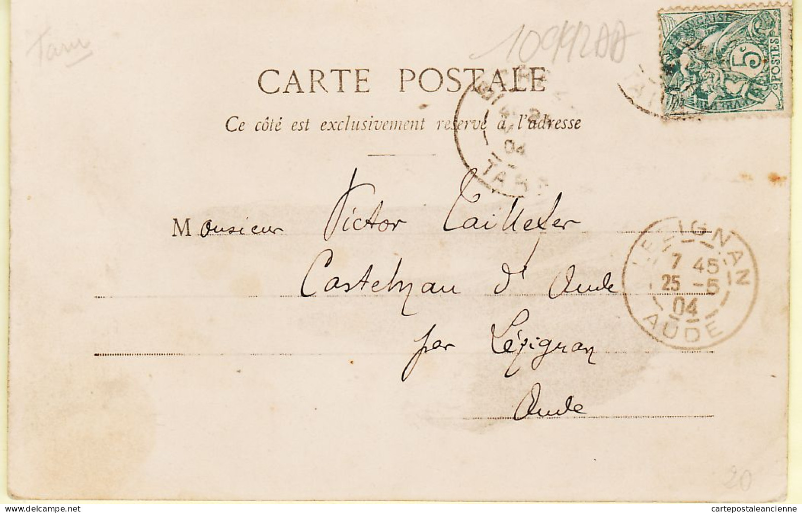 17174 / ⭐ Editeur MAUREL - REVEL Haute-Garonne La HALLE 25.05.1904 à TAILLEFER Castelnau Aude Lezignan - Revel