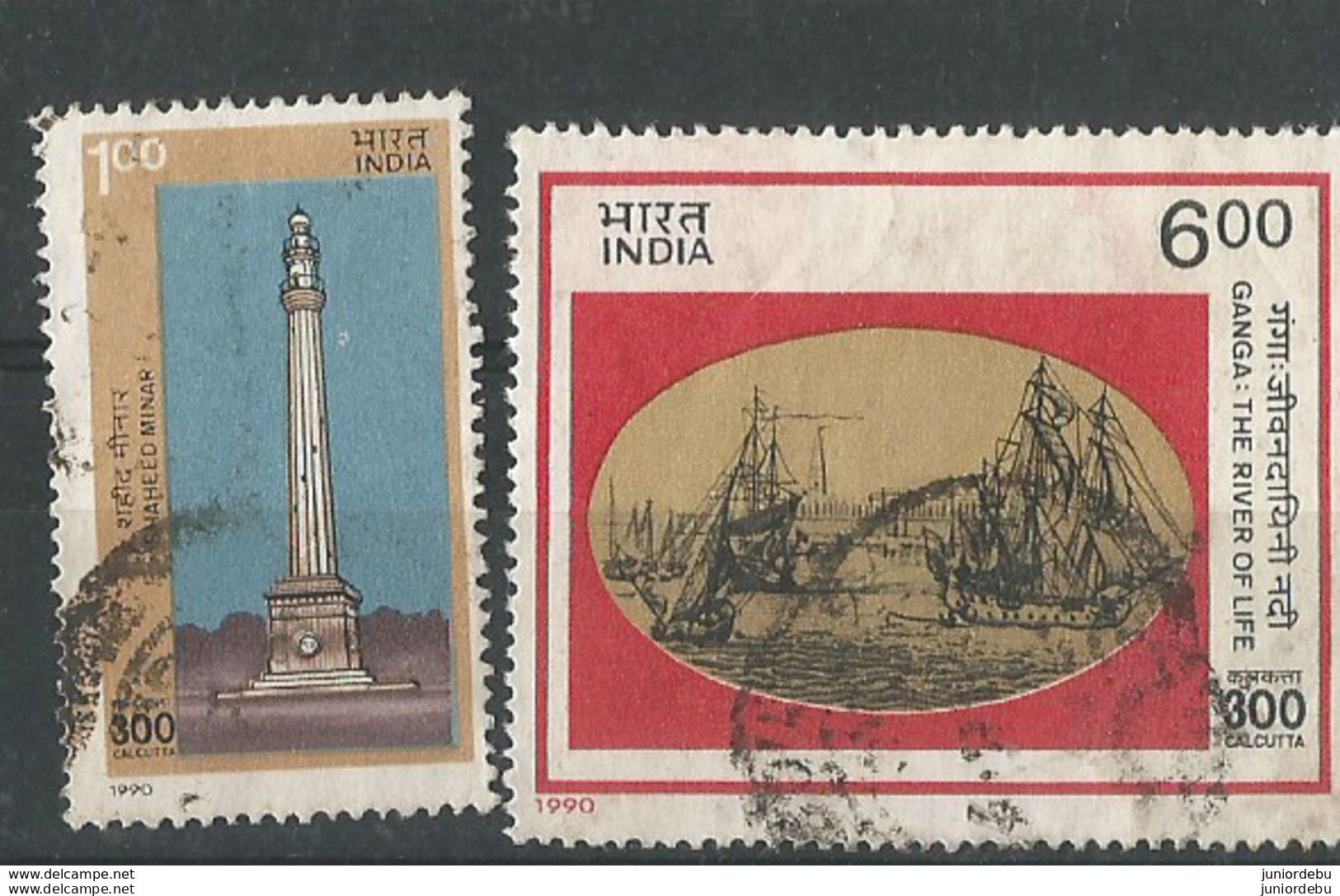 India - 1990- 300 Years Of Calcutta - Set   - Used. ( Condition As Per Scan ) ( OL 20.1.19 ) - Oblitérés