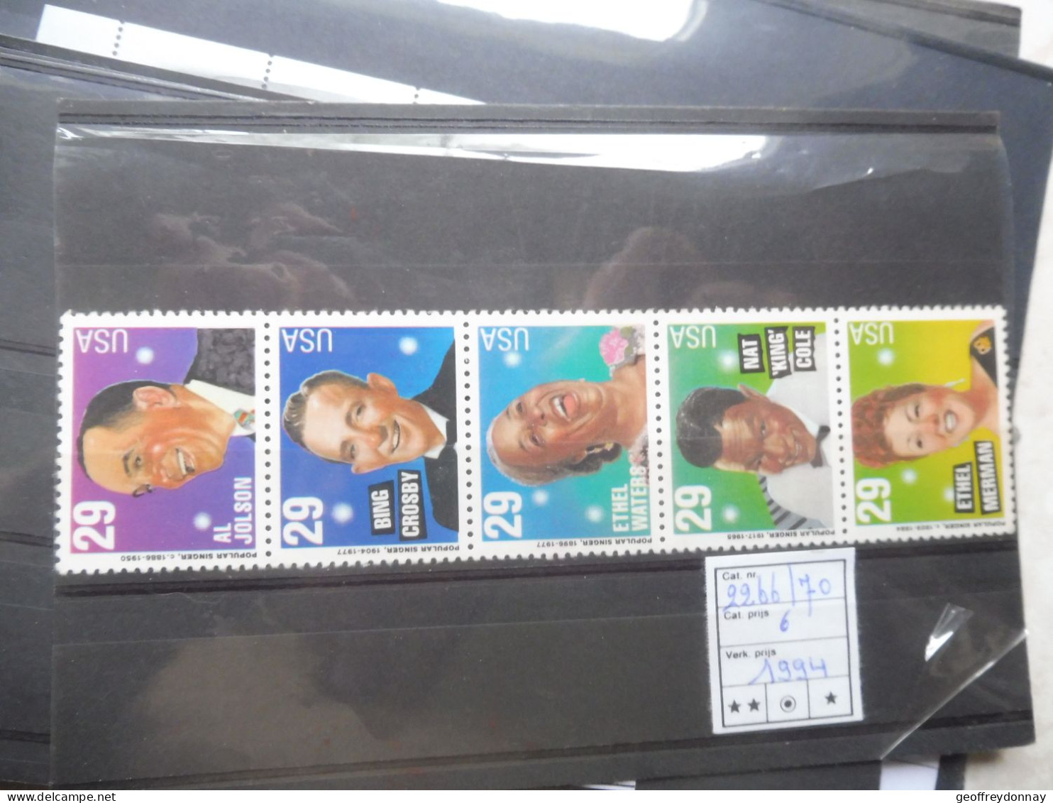Usa  Etats Unis Amerique America 2266/2270  Mnh Neuf ** Perfect Parfait 1994 - Unused Stamps