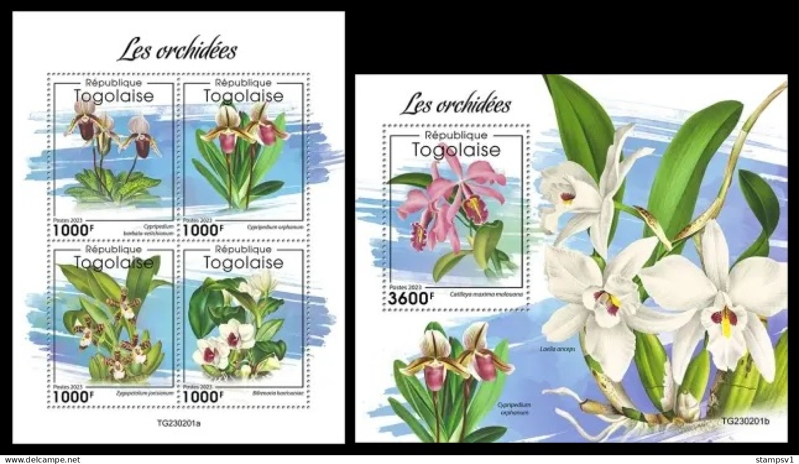 Togo  2023 Orchids. (201) OFFICIAL ISSUE - Orchidee