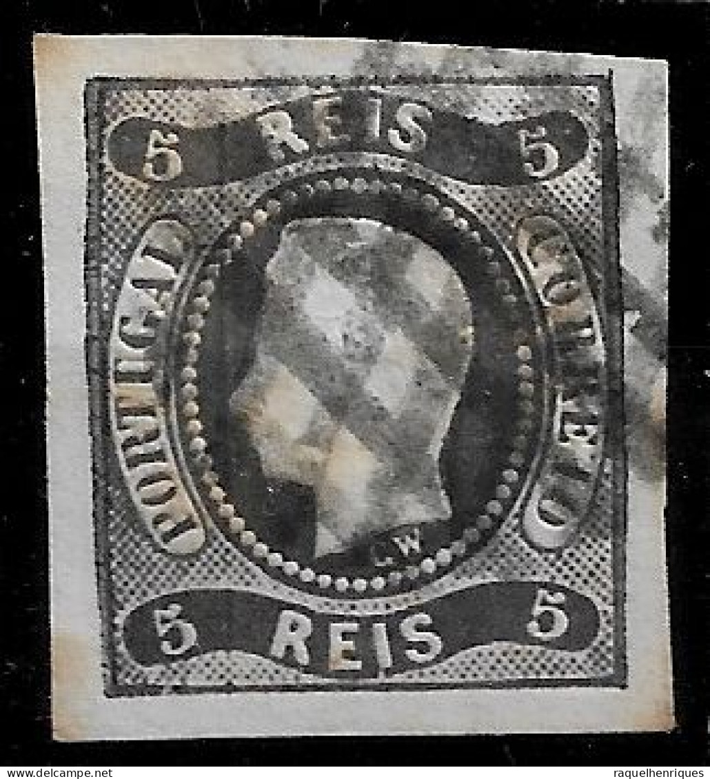 PORTUGAL 1866-67 D. LUIS I 5R USED CARIMBO (NP#94-P17-L2) - Oblitérés