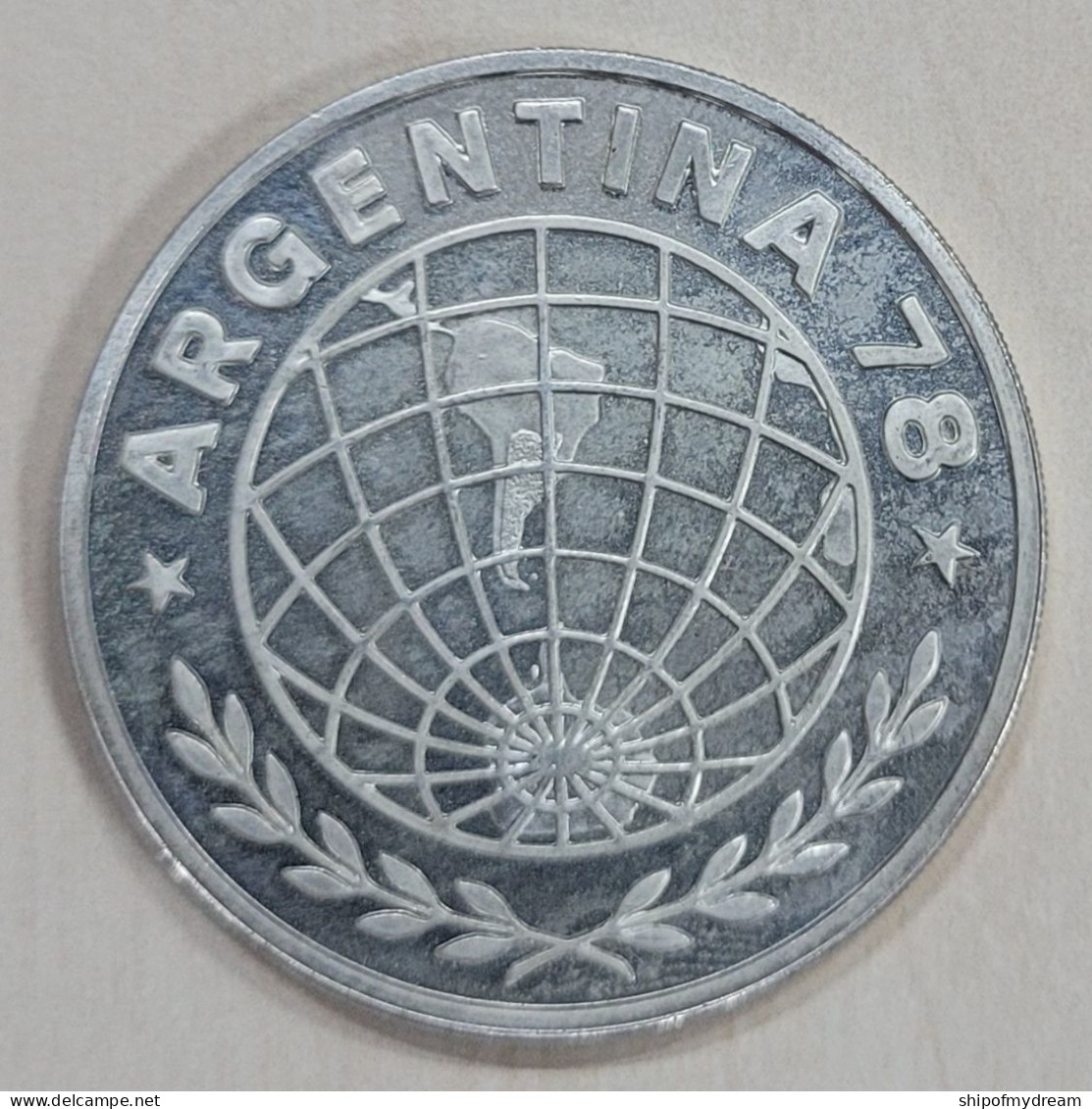 Argentina Silver 3000 Pesos 1978. KM-80. World Soccer Championship - Argentina