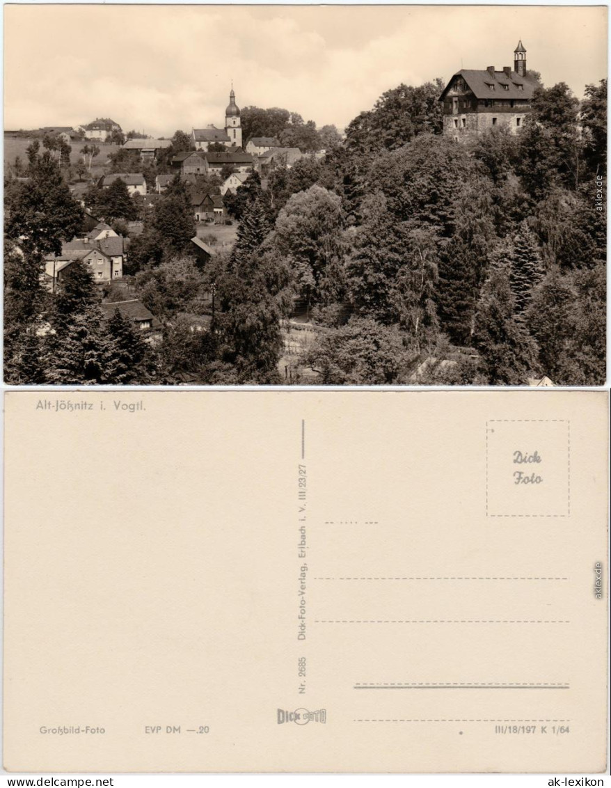 Ansichtskarte Jößnitz Plauen (Vogtland) Blick Auf Die Stadt 1964 - Plauen