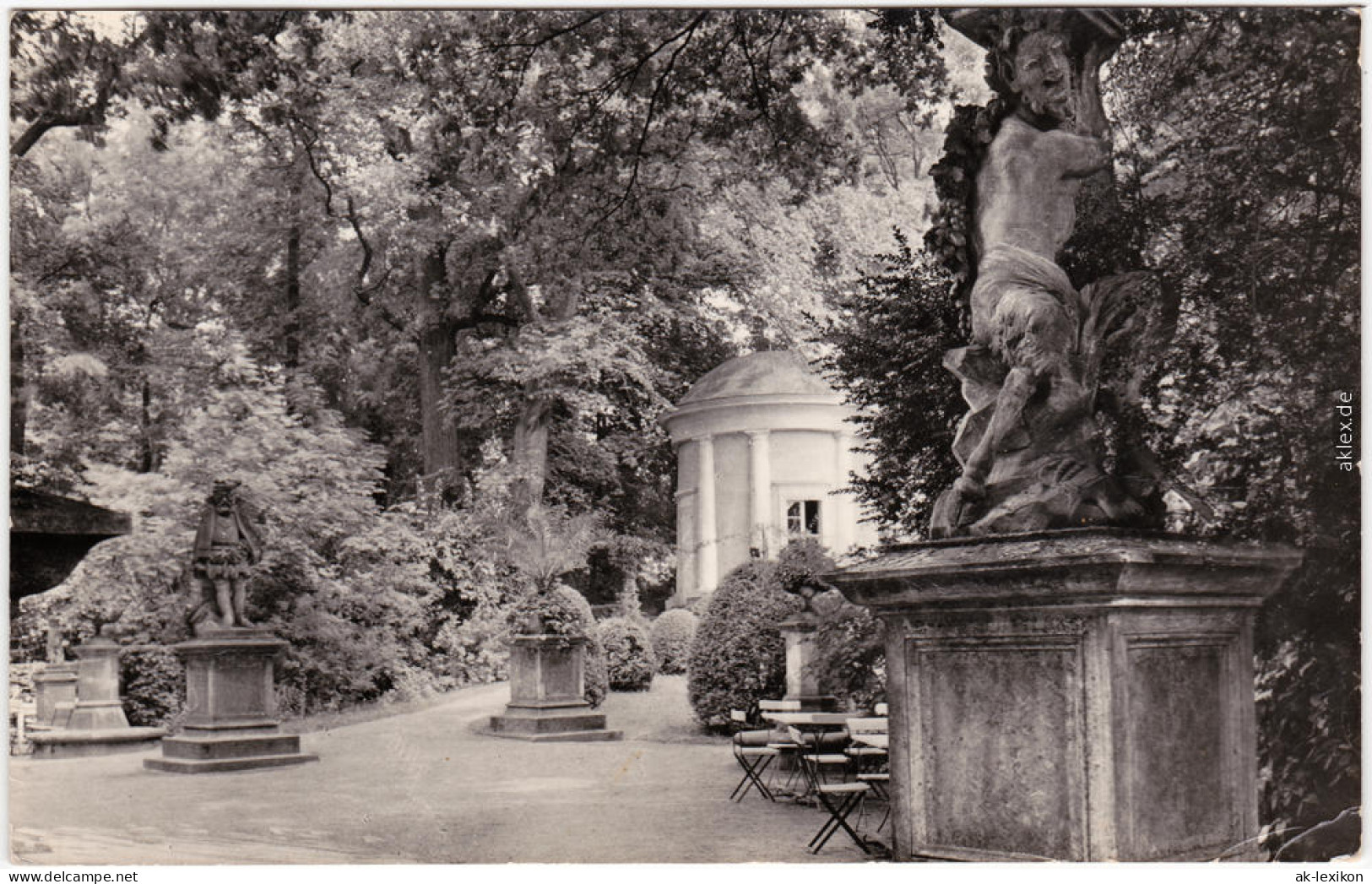 Foto Ansichtskarte Neuruppin Panorama Im Tempelgarten 1965 - Neuruppin
