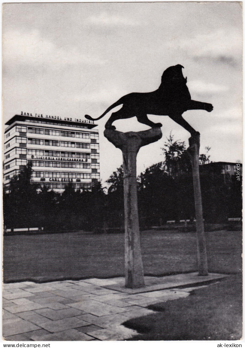 Ansichtskarte Schöneberg Berlin Bayerischer Platz - Bank Und Denkmal 1967 - Schoeneberg