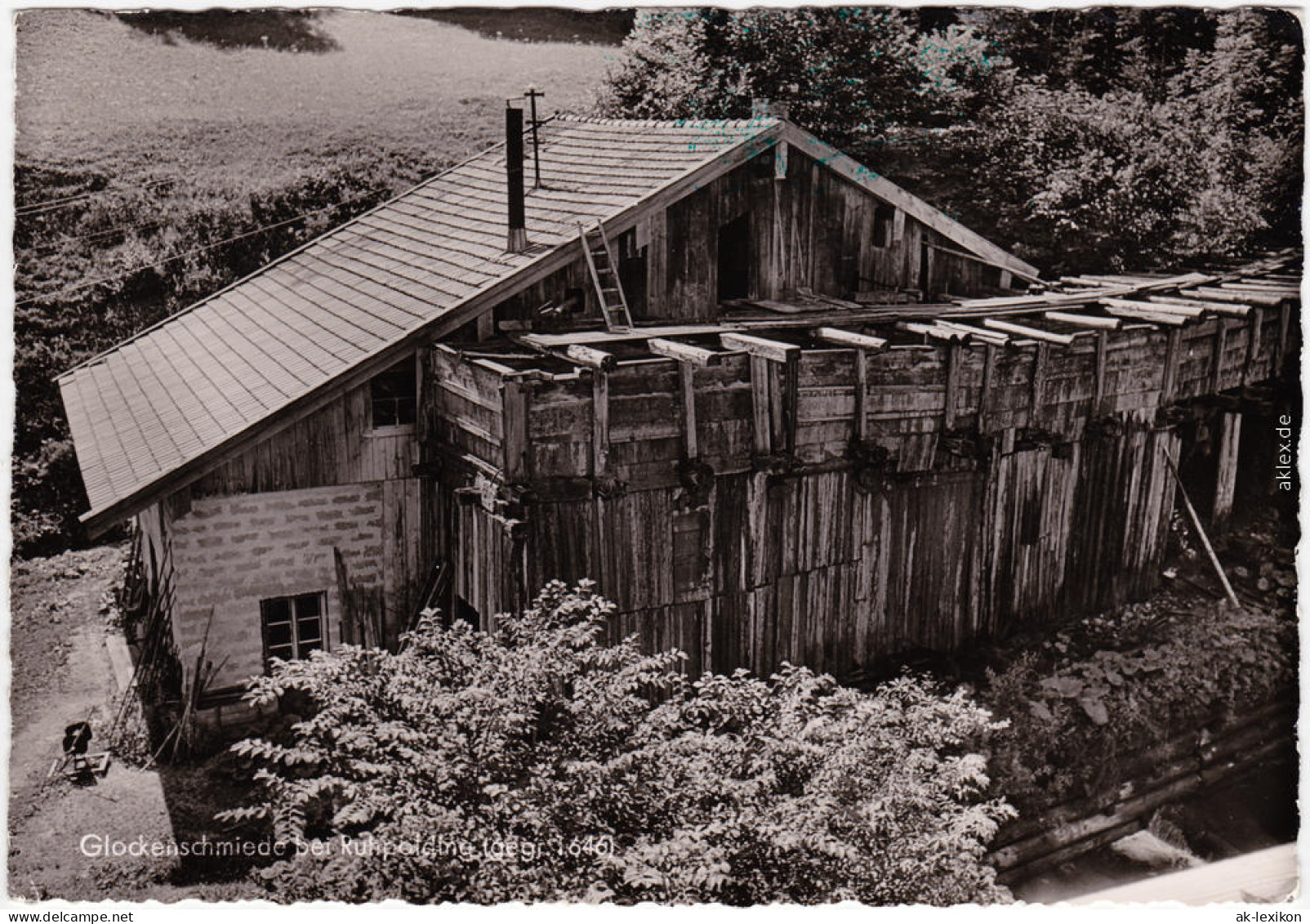 Ruhpolding Partie An Der Glockenschmiede Foto Ansichtkarte 1956 - Ruhpolding