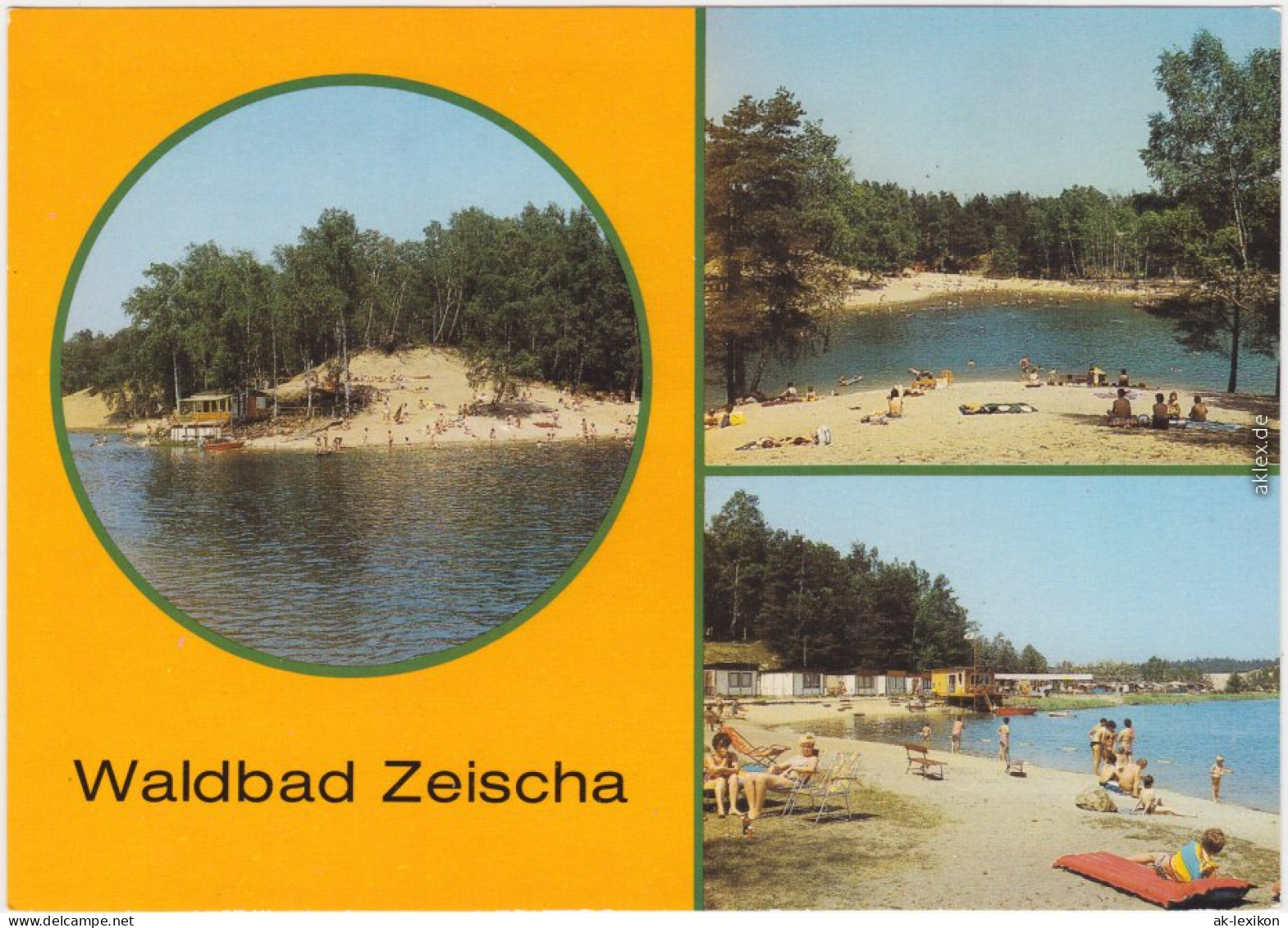 Ansichtskarte Zeischa-Bad Liebenwerda Waldbad - Ansicht - Strand Und See 1988 - Bad Liebenwerda