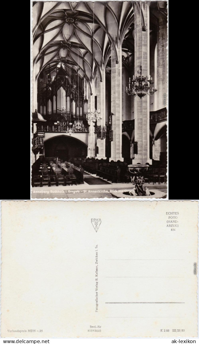 Annaberg-Buchholz St. Annenkirche, Blick Zur Orgel 1965 - Annaberg-Buchholz
