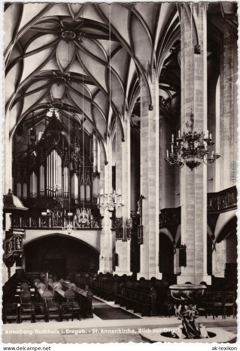 Annaberg-Buchholz St. Annenkirche, Blick Zur Orgel 1965 - Annaberg-Buchholz