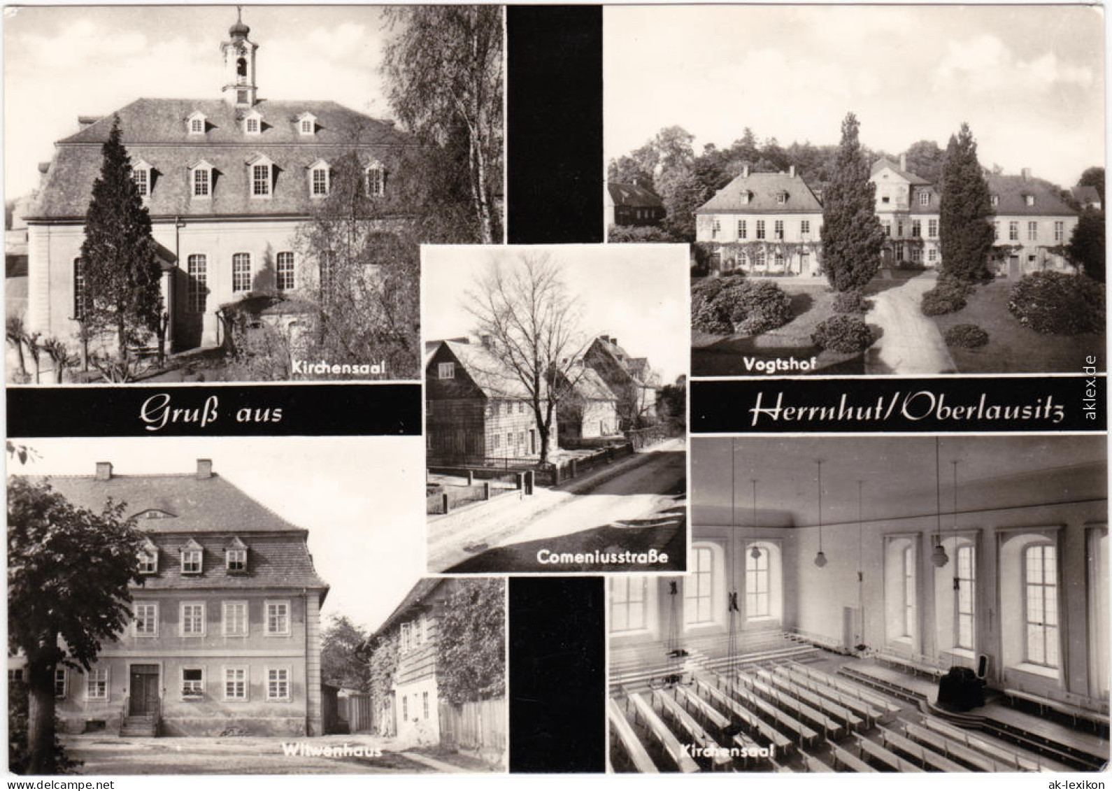 Herrnhut Kirchensaal Vogtshof Comeniusstr. Wittwenhaus Oberlauistz B Zittau1974 - Herrnhut